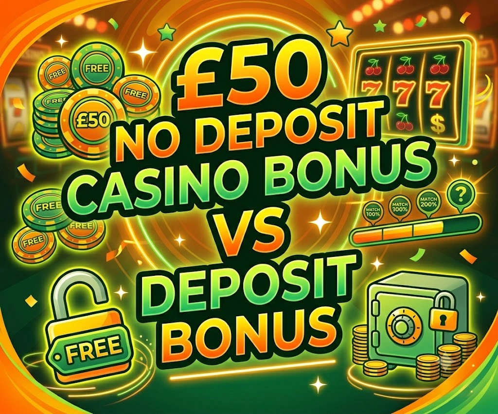 £50 No Deposit Casino Bonus Vs Deposit Bonus