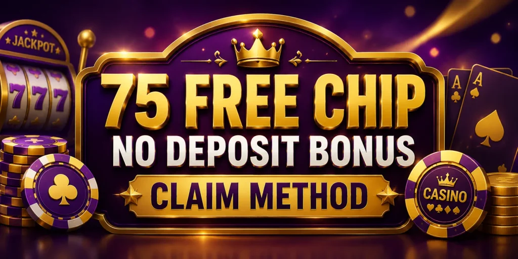 75 Free Chip No Deposit Bonus Claim Method