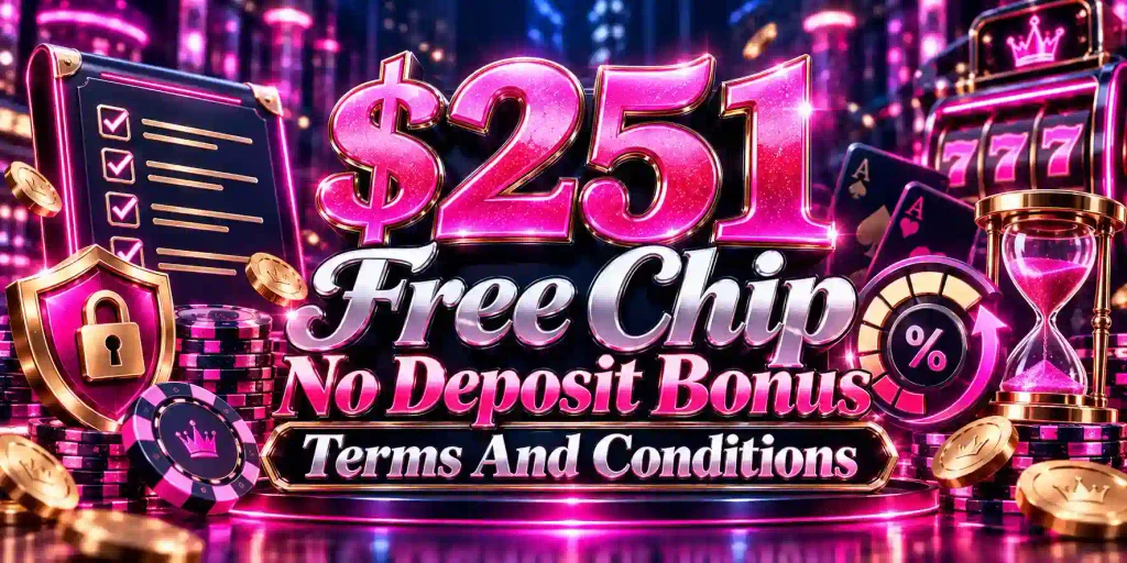 $251 Free Chip No Deposit Bonus Terms And Conditions