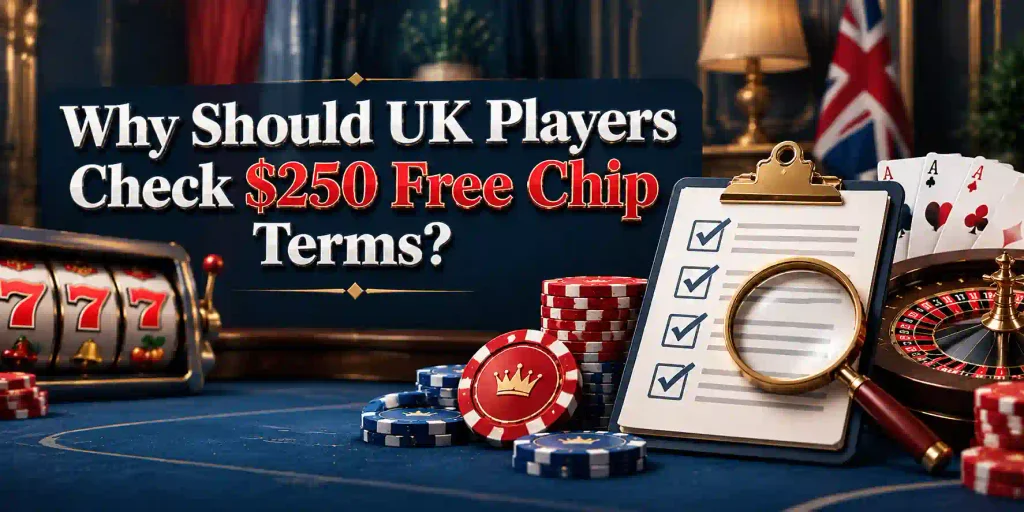 Why Should UK Players Check $250 Free Chip Terms